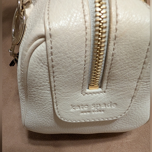 Kate Spade® NY Barrel Bag Added Tinsel & Silver Spade Charms With Key Ring - Picture 11 of 16